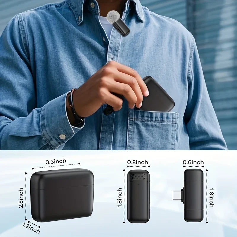 Wireless Windproof Lavalier Microphone