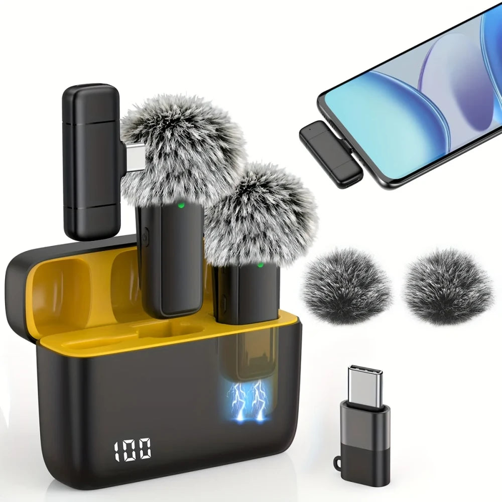 Wireless Windproof Lavalier Microphone