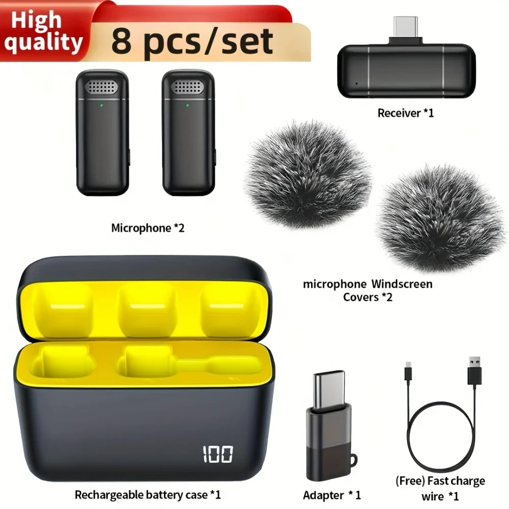 Wireless Windproof Lavalier Microphone