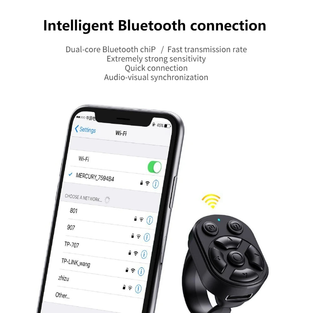 Bluetooth Scrolling Ring Remote