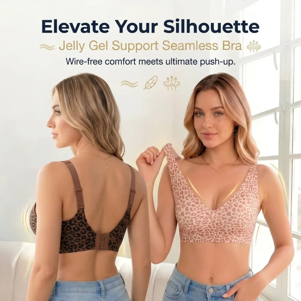 Leopard Print Jelly Bra