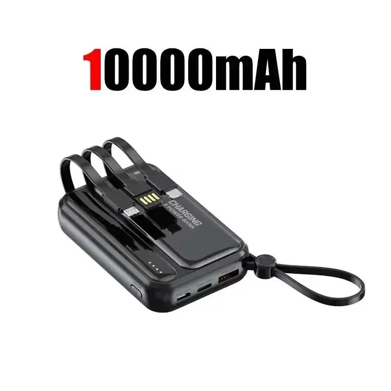 Lenovo Portable Power Bank with Built-in Cables