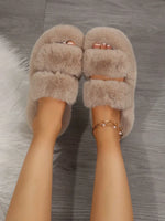 Faux Fur Plush Slipper