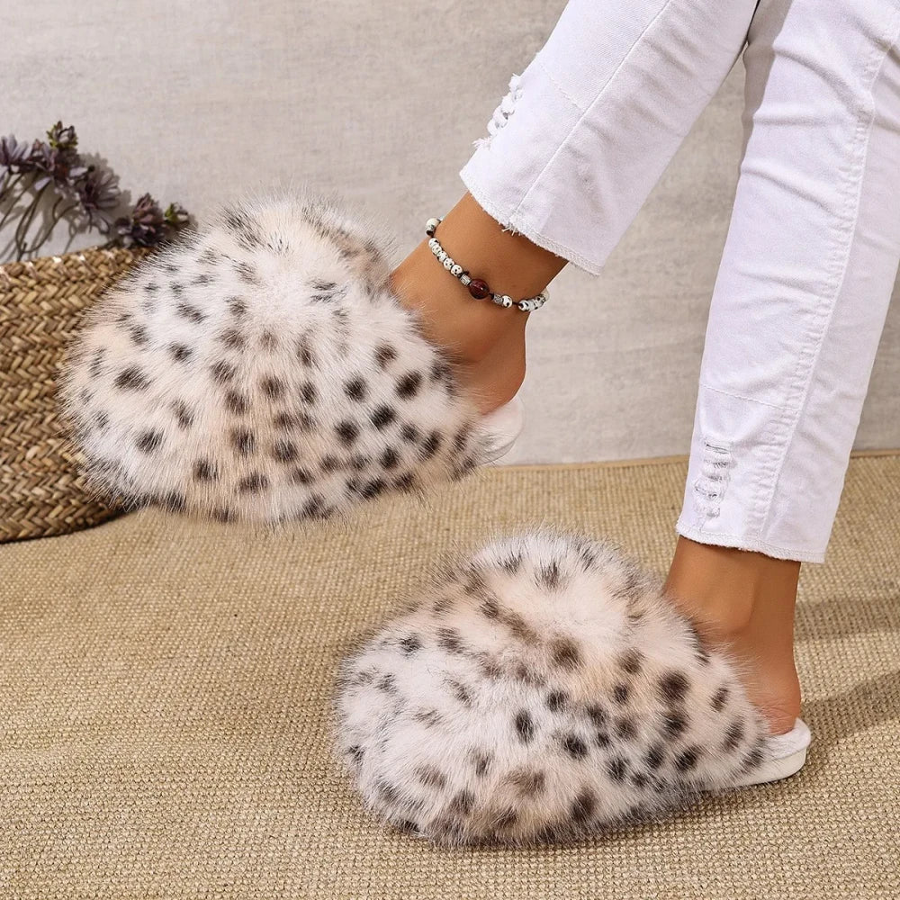 Faux Fur Indoor Fluffy Slippers