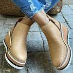 Retro Wedge Ankle Booties