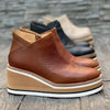 Retro Wedge Ankle Booties