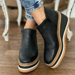 Retro Wedge Ankle Booties